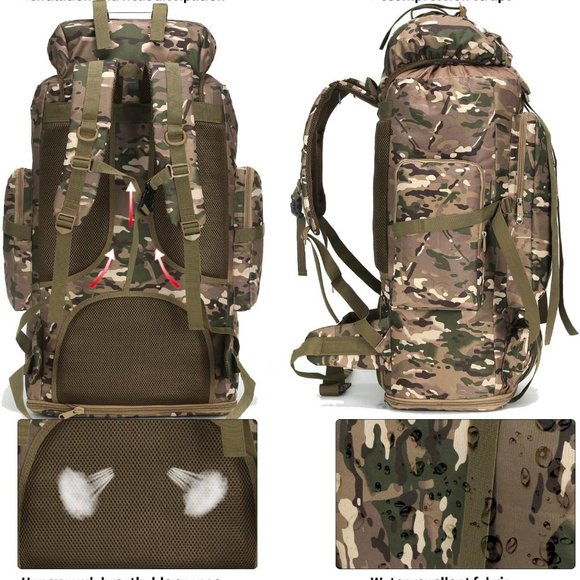High Quality Outdoor Large-Capacity Equipment Camouflage Waterproof Professional - Picture 7 of 9